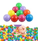 Qingsun 100個カラフルなボール楽しいボールソフトプラスチック海洋ボールおもちゃSwim 5.5 CM Pit Toy for Baby Kids