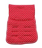 Minene Universal Pushchair Stroller Pram Buggy Liner Footmuff Cosytoes Car Seat (Red with White Star
