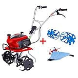 ホンダ 耕運機 こまめ F220 ブルー溝浚器+ブルースパイラルローター650セット