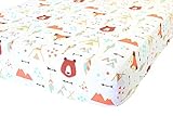 100% Organic Cotton Fitted Crib Sheet by ADDISON BELLE - Premium Baby Bedding - Soft, Breathable & D