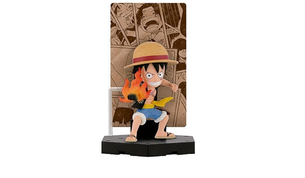Amazon 一番くじ ワンピース 熱き絆編 E賞 カードスタンドフィギュア ルフィ バンプレスト フィギュア ドール 通販