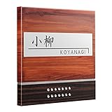 (レオン)LEON 表札 STW-2020B-NA-ED 名入れ 表札 オーダー デザイナーズ ネームプレート ドットデザイン ドット背景色：エボニーウッ...