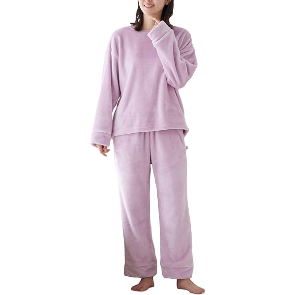 Amazon.co.jp: ルームウェア上下セット あったかパジャマ ベロア素材