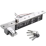 UHPPOTE　DC12V　電気錠　電気ドロップボルトロック　Fail Secure　シリンダー付き　電気ロック　ドアロック　電気ボルト　タイムディレイ　鍵 / キー　オープンタイプ　UHPPOTE 