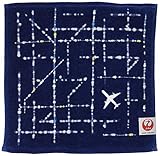 丸眞 ハンドタオル JAL 日本航空 25×25cm 夜間飛行 綿100% 6205001900