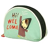 「おかしい女の子」刺繍アップリケ手首の財布コインパース手首パック（14.9*9.9cm）