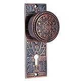 Adonai Hardware Hezekiah Brass Door Knob with Plate