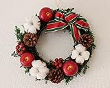 クリスマスシンプルリース 　プリザーブドフラワー　バラ　ギフト