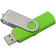 PULABO 小容量のUSBフラッシュドライブ1GBのUSB 2.0メモリスティックスイベルペンドライブポータブルUディスクグリーン1個で プロフェッショナルで魅力的