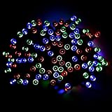 Linsam クリスマスイルミ＆ソーラー充電式LEDイルミネーション＆太陽発電 自動的にON/OFF 30ｍ300led マルチカラー
