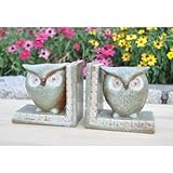 陶器 ふくろう ブックエンド セット 置物