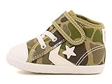 [コンバース] converse 女の子 男の子 キッズ ベビー 子供靴 通学靴 運動靴 ベビーシューズ スニーカー ベビー キャンバス シェブロンスター N V-1 ゴム紐 ストラップ 屈曲性 BA