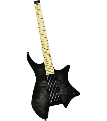 Amazon | 2023 NK 扇形フレット 6 弦ヘッドレスエレキギターウッド