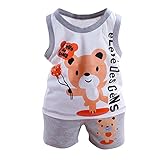 ベビー服　夏服　セット服　二点セット　シャツ　ショートパンツ　袖なし　スポーツウェア　幼児　赤ちゃん