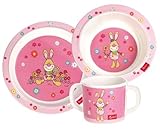 Sigikid 24404 Bungee Rabbit Gift Box Set Melamine Multicoloured by Sigikid