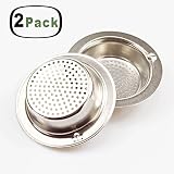 wenkoni 2pcs Heavy Duty GoodグリップステンレススチールKitchen Sink Strainer & # xff08 ;トップ幅4.3 in & # xff09 ;