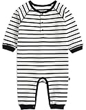 [Vaenait Baby]100%綿ベビー服男女兼用ロンパース肌着ボディスーツカバーオール Botton Stripe L