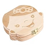 Creative Wooden Baby Children Tooth Storage Box Holder for Deciduous Teeth Keepsake Album