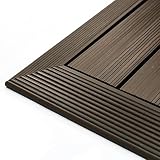 NewTechWood QuickDeck複合デッキタイル外コーナートリム 2-Inch x 1-Feet 1