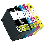 IC4CL76 (IC76) BK/C/M/Y【全色大容量】 4色セット [ エプソン対応 ] 地球儀 新互換インクカートリッジ 残量表示付