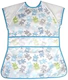 ENFANTお食事エプロン ロング ベアブルー