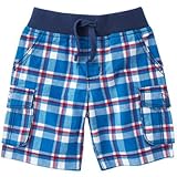 クレイジーエイト Crazy 8/ チェック カーゴ ショーツ エレクトリック ブルー ボトムスショートパンツ 12～18ヶ月【並行輸入】