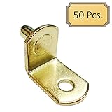 SS – 5 mm L字型ブラケット穴 – 真鍮 50 ブラス SS-BraHole-5mm-PB-50