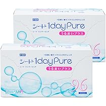 SEED　(度あり/-4.75) (4箱セット) ワンデー ピュア うるおいプラス (BC8.8/DIA14.2) Amazon | 【2箱入り】ワンデーピュアうるおいプラス 【BC】8.8【PWR