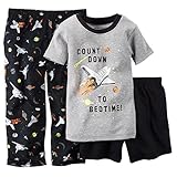 (カーターズ) Carter's 男の子 3ピースコットン&ジャージーパジャマ カラー:ブラック 12M(身長72-78cm) [並行輸入品]