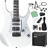 Ibanez RGV250 WH ホワイト 初心者14点セット 【ヤマハアンプ付き】 エレキギター ストラトキャスタータイプ アイバニーズ