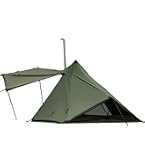 Amazon.co.jp: OneTigris Black Orca ワンポールテント 軽量テント 2人