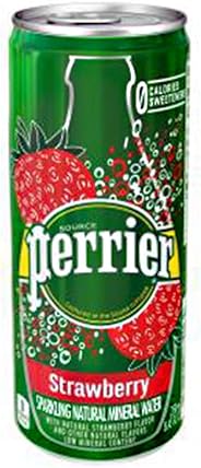 Perrier（ペリエ）ストロベリー250ml缶[直輸入品] ×30本