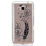 Samsung Galaxy J3 2015 ケース カバー, UNEXTATI 高品質 TPU 超薄型 柔軟 保護カバー ケース 液晶保護 脱着簡単 耐衝撃 軽量 Samsung Galaxy J3