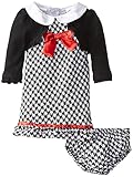 Nannette Baby Girls' 2 Piece Sequinned Dress Set Black 12 Months [並行輸入品]