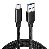 Type C ケーブル USB-A &USB-C 10Gbps データ転送 3.2(Gen2) ケーブル 60W 20V/3A 高速充電 ナイロン編みXperia/Galaxy/LG/iPad Pro/Galaxy S10 / S10+ / S9 / S9+/ MacBook/MacBook Air (2018)、その他USB-C機器対応 テレワーク リモート 在宅勤務 (1.5m, ブラック)