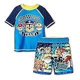 Nickelodeon Paw Patrol幼児用男の子ラッシュガード&トランクセットUPF 50 +太陽保護 カラー: ブルー