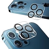 NIMASO iPhone12Pro 用 カメラフィルム カメラレンズ 保護カバー 全面保護 黒縁取り 露出オーバー防止 2枚セット NCM21D222