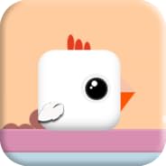 Angry Chicken - square bird - stacky bird 2021