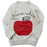 【秋冬物春対応】 CHEEK ROOM(チイクルーム) 製品洗い加工済み 30/10裏毛リンゴトレーナー 110cm/OM NO.B-470365