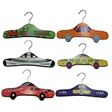 [Jammin] 乗り物 柄 キッズハンガー ６本 セット (乗り物)