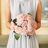 BAGEHUA リビングルームの装飾アクセサリー花の花束ホーム家具絹の花を持って装飾が施され、ピンク