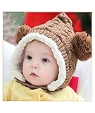 キュートなニット帽 前ボタン マフラーと帽子セット 耳あて付 帽子ベビー 綿 児童の帽子 可愛い帽子 秋冬の毛糸 耳あて 一体型 ボア 防寒性 ニットキャップ 新生児 赤ちゃん 全５色 子供帽子 幼児