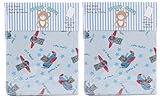 Honey Baby Flying High Toddler Bed or Crib Sheets (100% Cotton) by Snugly Baby