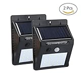 センサーライト 人感ソーラーライト ボタン付き 20LED 太陽発電 自動点灯 消灯 太陽発電 屋外 屋内 軒先 ガーデン 駐車場などに適用 ソーラー壁掛けライト 防犯ライト 防水等級IP64 2個