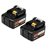 Enermall マキタ 14.4V バッテリー 2個セット BL1450高容量5000mAh りチウムイオン電池 BL1430L BL1440 BL1460対応互換用
