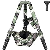 INNOREL LT324CG カメラ用三脚 カーボンファイバー プロ三脚 緑迷彩 超大型三脚スタンド 耐荷重30KG 四段伸縮 8-146MM 32/29/26/22MM パイプ径 75MMボールアダプター レッグウォーマー付き 鳥観・野外・動物・星空・雪山 トラベル/俯瞰/運動会/ビデオ撮影/プロジェクター 一眼レフ デジタル DSLR 三脚 安定性 耐用性（LT324CG+BL75Nキット）