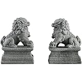 獅子 狛犬 獅子置物 一対 魔除け 風水・開運置物 聖獣 置物 縁起神社 寺社 家庭用 風水グッズ・開運グッズ・幸運を呼び込む置物 守護 財運 商売繁盛