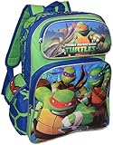 TMNT Ninja Turtles Deluxe 3D Embossed 14" School Bag Backpack [並行輸入品]