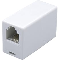 Amazon.co.jp: エルパ(ELPA) TEL用中継コネクタ 電話線 延長 アダプタ