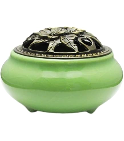 Amazon｜香炉 菊香炉 陶器香炉 香立て 家庭用 室内香 白檀香炉